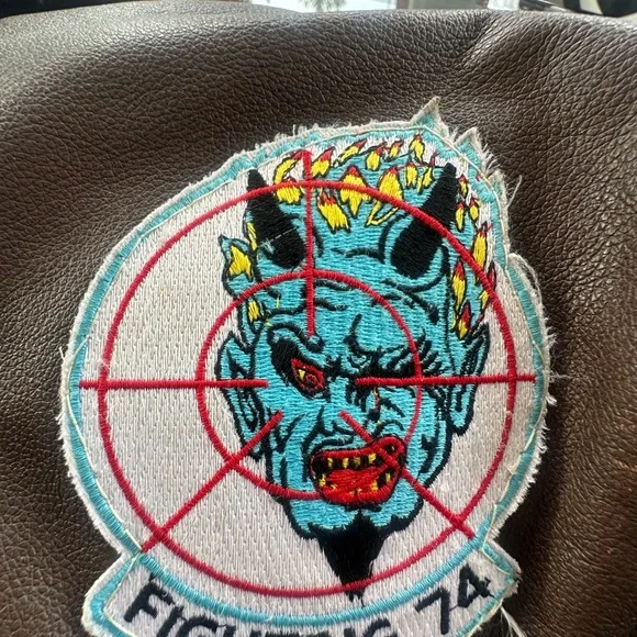 SALE***Vintage Adventure Bound Bomber Flight Leather Jacket One Of A Kind - Picture 13 of 16